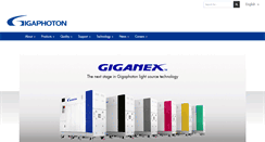 Desktop Screenshot of gigaphoton.com