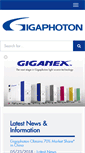 Mobile Screenshot of gigaphoton.com